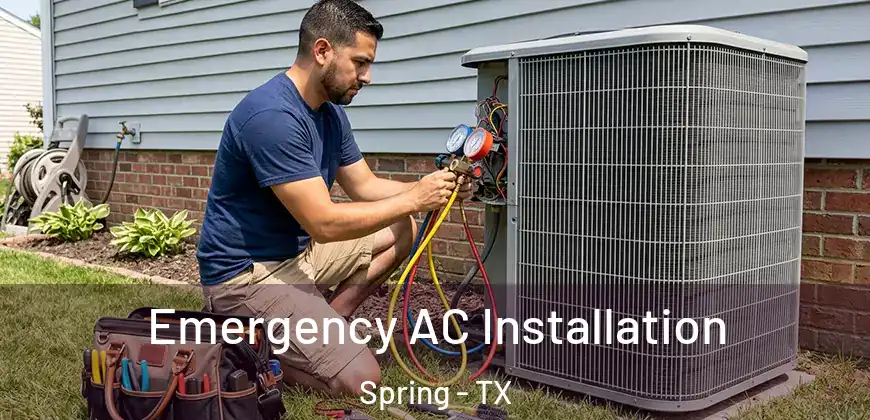Emergency AC Installation Spring - TX